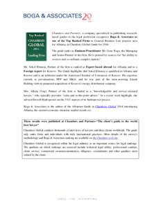 Microsoft Word - Chambers Global Press release  25 April.doc