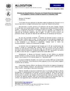 Microsoft Word - PR1343a FRENCH Annex - Allocution De Serge Brammertz, Proc…