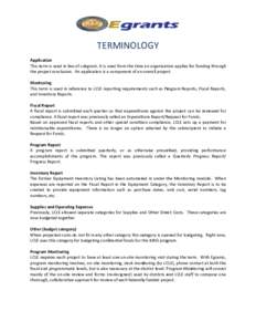 Microsoft Word - LCLE Egrants Terminology