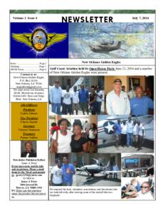 Volume 1 Issue 4  News ………………...….…. Page 2 Training..……………………Page 3 NOGE Form………....……...Page 4