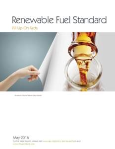 Renewable Fuel Standard Fill Up On Facts America’s Oil and Natural Gas Industry  May 2016