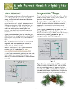 Utah Forest Health Highlights 2015 Forest Resources  Components of Change