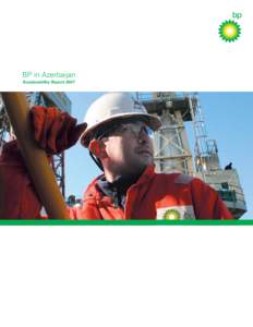 BP in Azerbaijan Sustainability Report 2007 About this report The 2007 BP in Azerbaijan Sustainability Report covers our business  performance, environmental record and wider role in Azerbaijan during 2007.