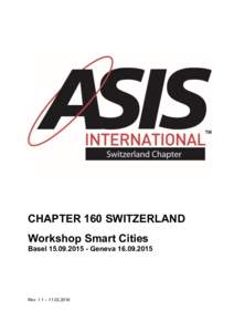 CHAPTER 160 SWITZERLAND Workshop Smart Cities BaselGenevaRev. 1.1 – 