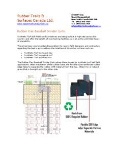Rubber Trails & Surfaces Canada Ltd. www.rubbertrailsandsurfaces.ca