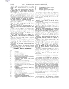 Page 7  TITLE 18—CRIMES AND CRIMINAL PROCEDURE Pub. L. 99–570, title I, §§ 1366(b), 1971(b), Oct. 27, 1986, 100 Stat. 3207–39, 3207–59, added items for chapters 17A