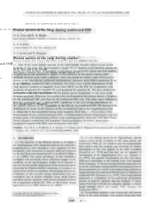 JOURNAL OF GEOPHYSICAL RESEARCH, VOL. 108, NO. A7, 1277, doi:[removed]2003JA009861, 2003  Proton aurora in the cusp during southward IMF H. U. Frey and S. B. Mende Space Sciences Laboratory, University of California, Berk