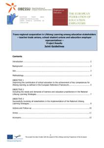 Employers in Education EUROPEAN TRADE UNION COMMITTEE FOR EDUCATION