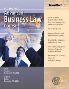 4th Annual  Advanced Business Law Course