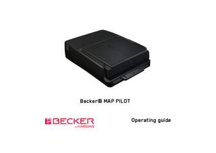 Becker® MAP PILOT Operating guide Contents  >>>