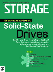 Managing the information that drives the enterprise  STORAGE ESSENTIAL GUIDE TO  Solid-State