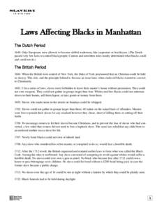 Laws Affecting Blacks in Manhattan.qxd