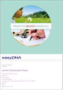 easyDNA :: Genetic Predispo...