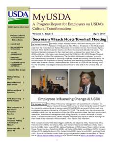 MyUSDA EVERY DAY IN EVERY WAY USDA’s Cultural Transformation Action Items