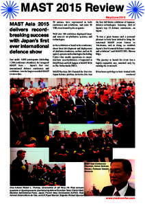 MAST 2015 Review  MAST  Asia 2015 delivers recordbreaking success with Japan’s first ever international