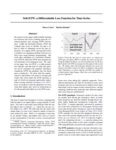 Soft-DTW: a Differentiable Loss Function for Time-Series
