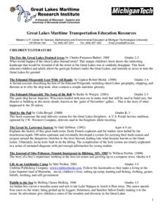 Microsoft Word - Grt Lks Maritime Transp Education Resources Oct06.doc