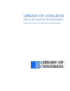 Library of Congress Fiscal 2011 Budget Justification