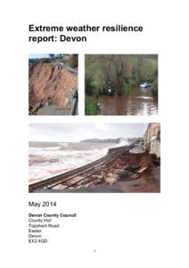 Extreme weather resilience report: Devon May 2014 Devon County Council County Hall