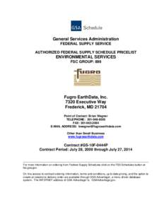 GSA Agreement (Revised 07-08)