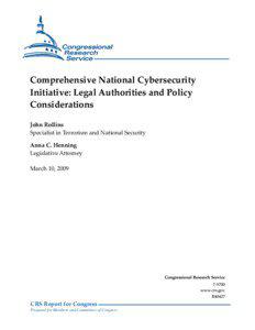 �  Comprehensive National Cybersecurity