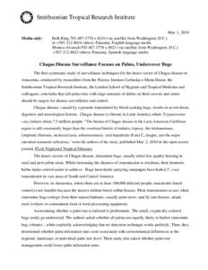 Microsoft Word - Chagas disease surveillance release_2010