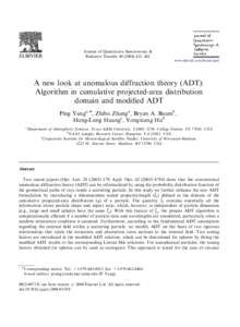 ARTICLE IN PRESS  Journal of Quantitative Spectroscopy & Radiative Transfer[removed]–442 www.elsevier.com/locate/jqsrt