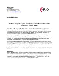 Microsoft Word - RIO press releasedocx