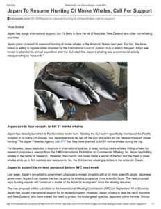 PrintFriendly.com: Print web pages, create PDFs Japan To Resume Hunting Of Minke Whales, Call For Support valuewalk.comjapan­to­resume­hunting­of­minke­whales­call­for­support/