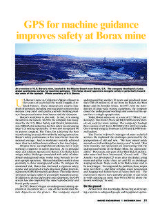 GPS for machine guidance improves safety at Borax mine