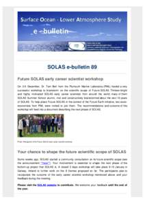 SOLAS e-bulletin Issue 89