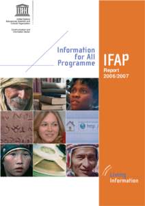 Information for All Programme, IFAP: report; 2007
