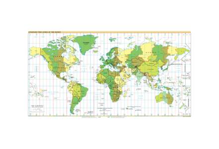 STANDARD TIME ZONES OF THE WORLD