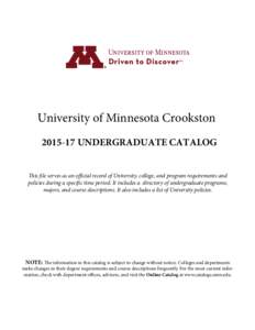 Accounting / Financial accounting / University of Minnesota Crookston / Certified Public Accountant / Uniform Certified Public Accountant Examination / Accountant / Education / Minnesota