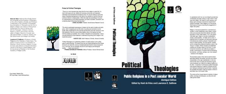 Secularism / Philosophy of religion / Postsecularism / Harvey Cox / Religion and politics / Political philosophy / Religion