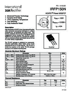 PD - 91503D  IRFP150N HEXFET® Power MOSFET l l