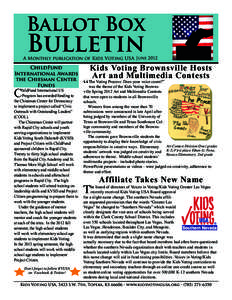 Ballot Box  Bulletin A Monthly publication of Kids Voting USA June 2012