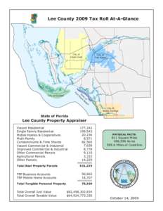 Lee County 2009 Tax Roll At-A-Glance  T City of Cape Coral