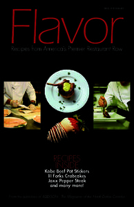 Flavor  PRICE: FIVE DOLLARS Recipes from America’s Premier Restaurant Row