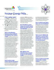 Nuclear Energy Frequently Asked Questions