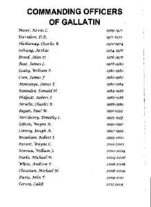 USCGC Dallas, WHEC-716, List of Commanding Officers