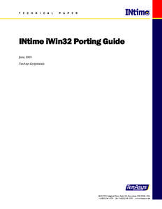 INtime iWin32 Porting Guide