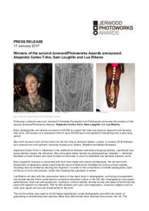 PRESS RELEASE 17 January 2017 Winners of the second Jerwood/Photoworks Awards announced: Alejandra Carles-Tolra, Sam Laughlin and Lua Ribeira  © Alejandra Carles-Tolra