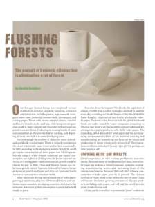 FLUSHING FORESTS © Margot Wolfs  The pursuit of hygienic elimination