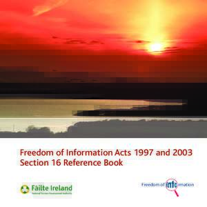 Freedom of Information Acts 1997 and 2003 Section 16 Reference Book Freedom of rmation