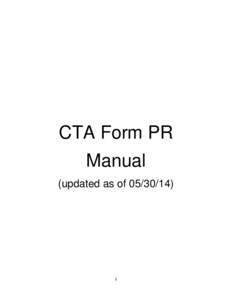 CTA Form PR Manual (updated as of[removed]
