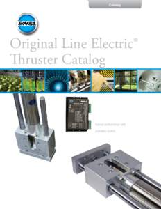 Catalog  Original Line Electric® Thruster Catalog  Robust performance with