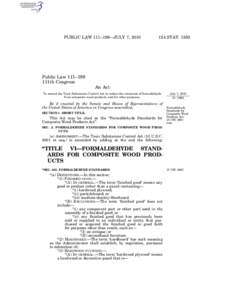 PUBLIC LAW 111–199—JULY 7, [removed]STAT[removed]Public Law 111–199 111th Congress