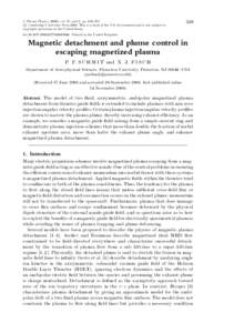 J. Plasma Physics (2009), vol. 75, part 3, pp. 359–371. c Cambridge University Press[removed]This is a work of the U.S. Government and is not subject to  copyright protection in the United States.  359