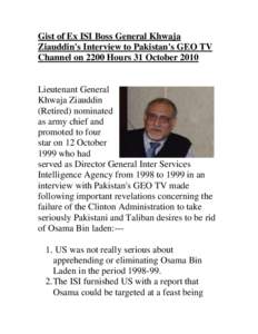 Microsoft Word - Lieutenant General Khwaja Ziauddin.doc